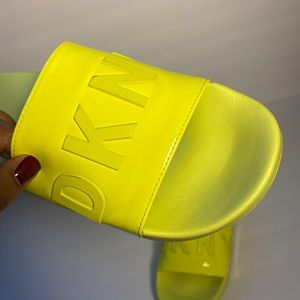 DKNY Lime Green - Neon Yellow slides